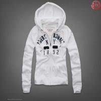 dames abercrombie fitch pullover zip ny 1892 wit Echt Wholesale daqbx455